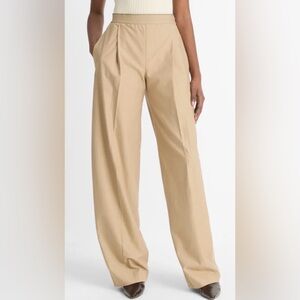 Vince Beige Wide-Leg Trousers